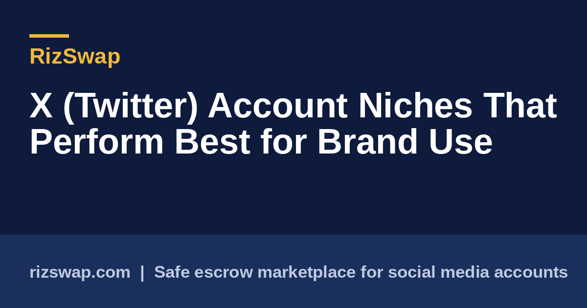 X (Twitter) Account Niches That Perform Best for Brand Use