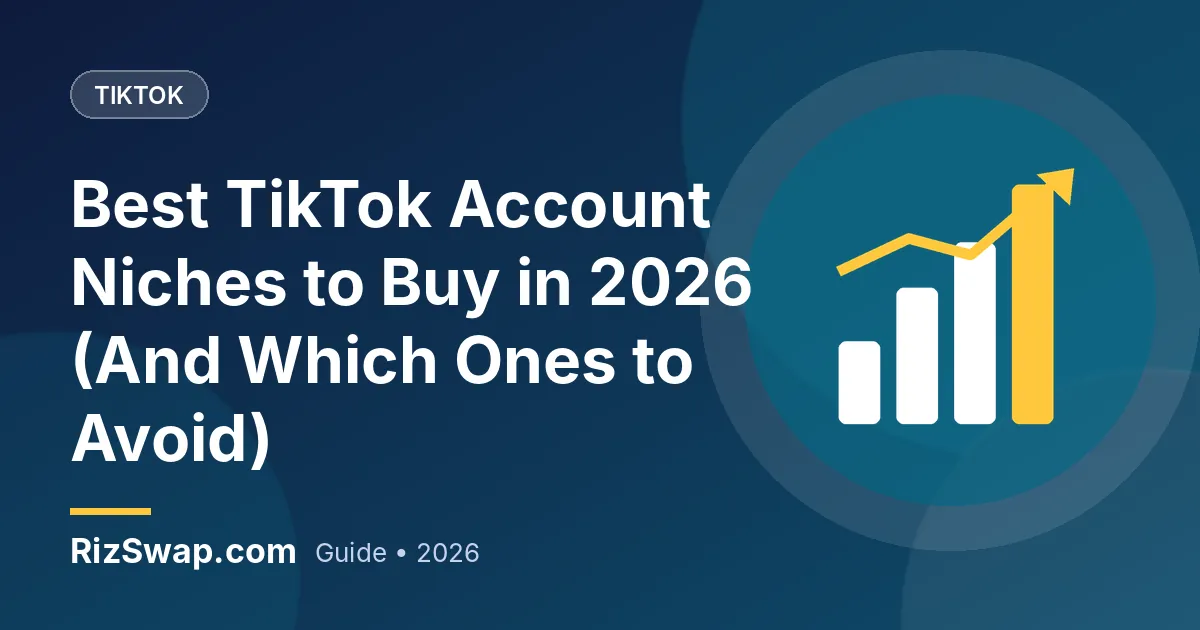 Best TikTok Account Niches to Buy in 2026 (And Which Ones to Avoid)