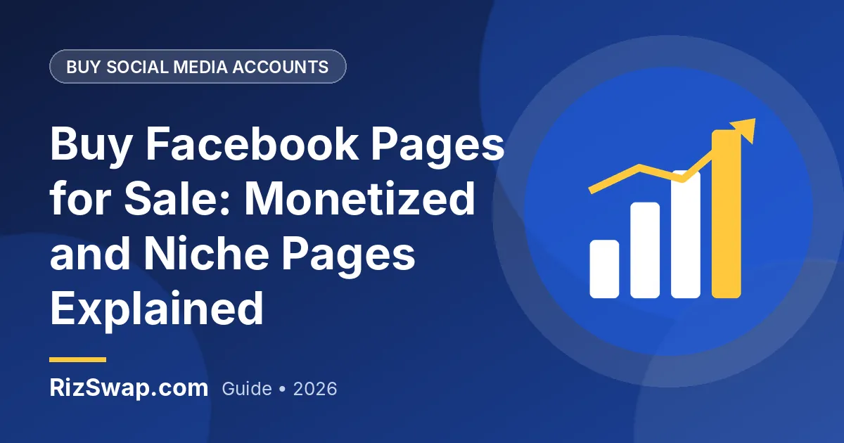 Buy Facebook Pages for Sale: Monetized and Niche Pages Explained