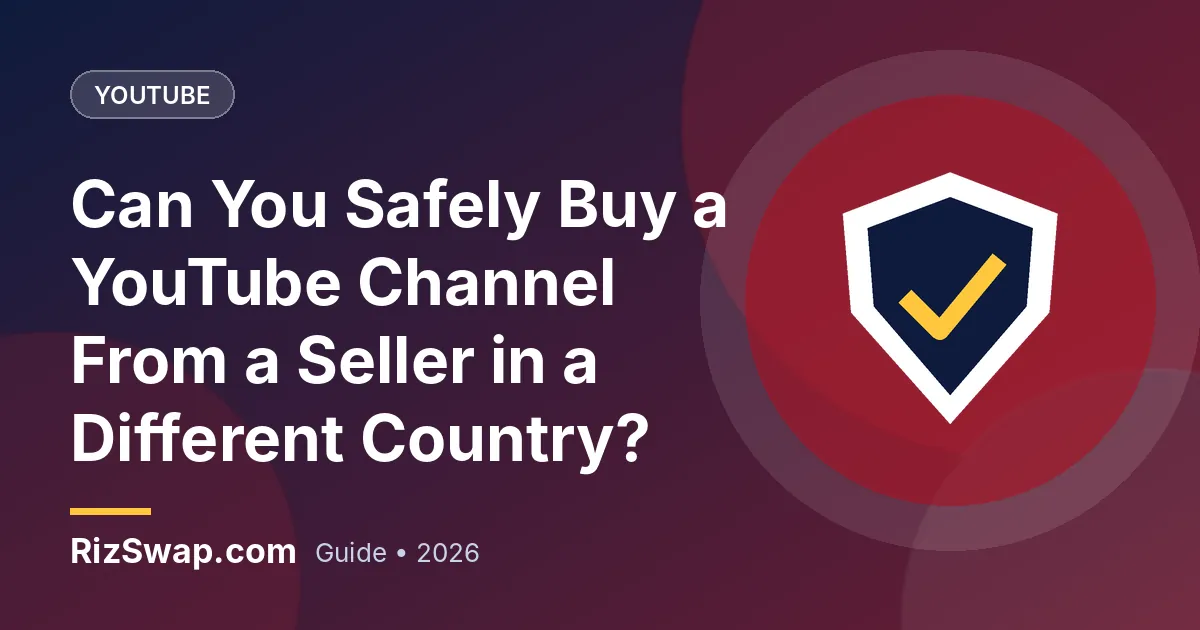 Can You Safely Buy a YouTube Channel From a Seller in a Different Country?