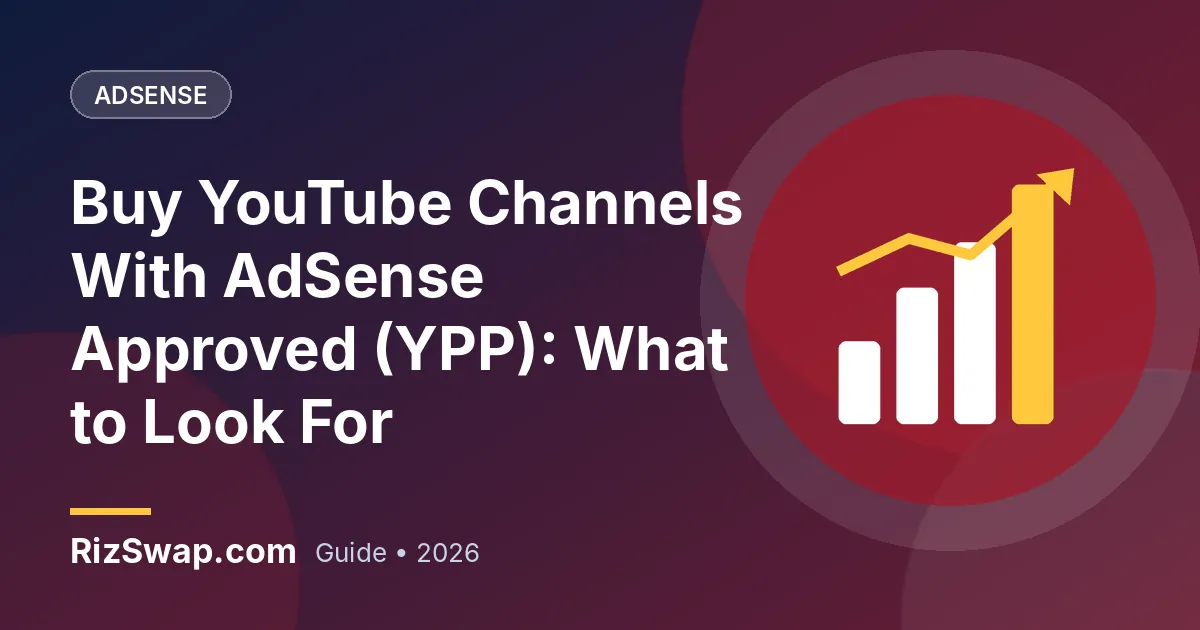 Buy YouTube Channels With AdSense Approved (YPP): What to Look For
