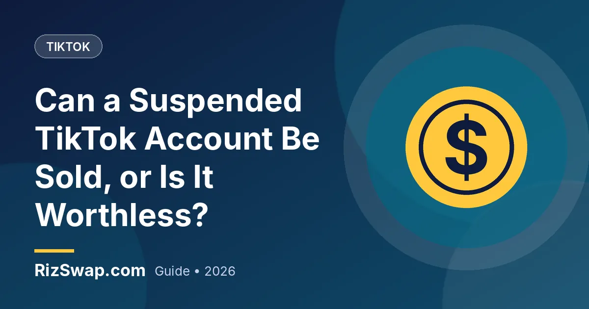 Can a Suspended TikTok Account Be Sold, or Is It Worthless?