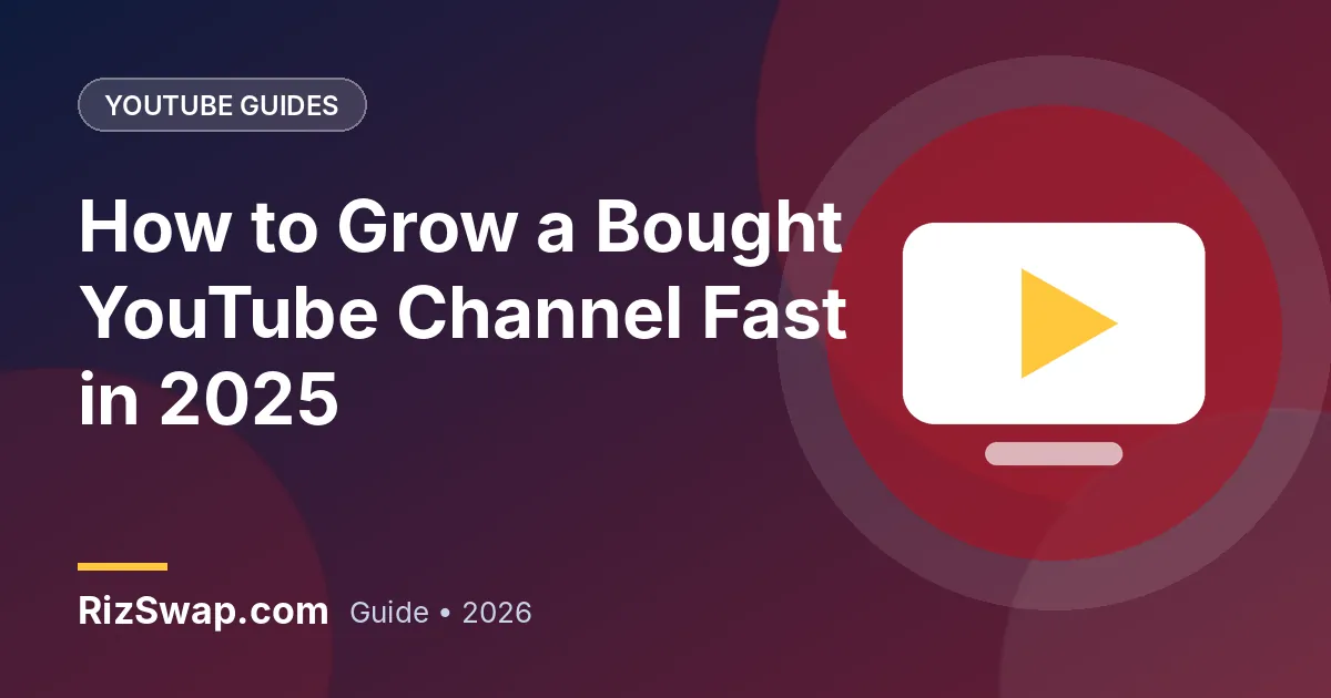 How to Grow a Bought YouTube Channel Fast in 2025