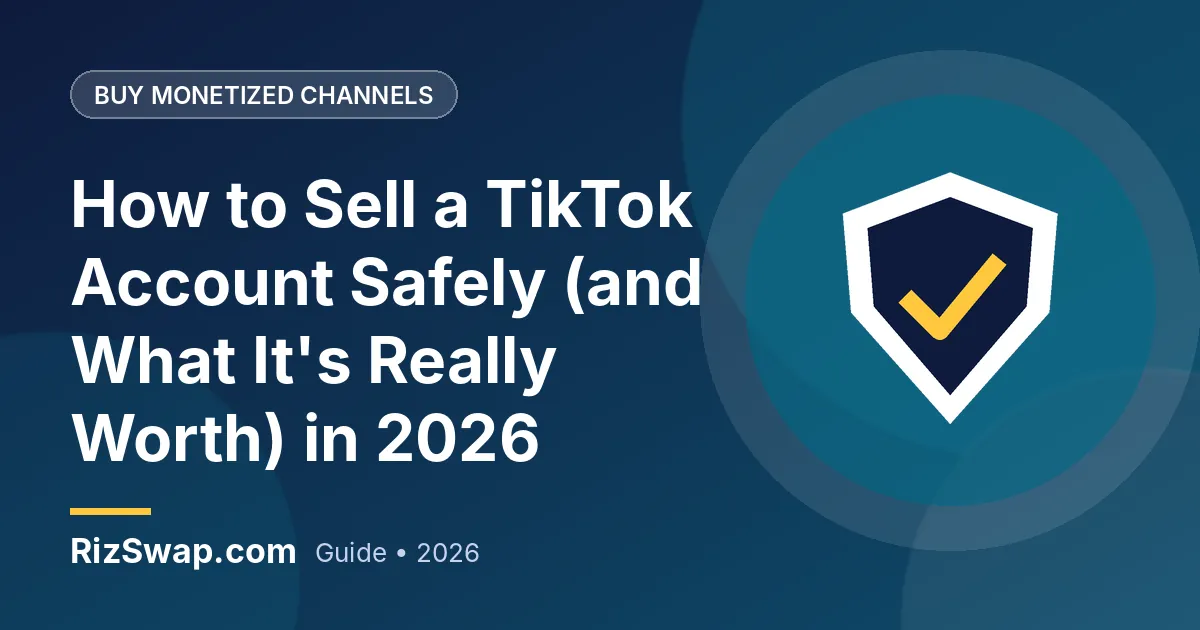 How to Sell a TikTok Account Safely (and What It's Really Worth) in 2026