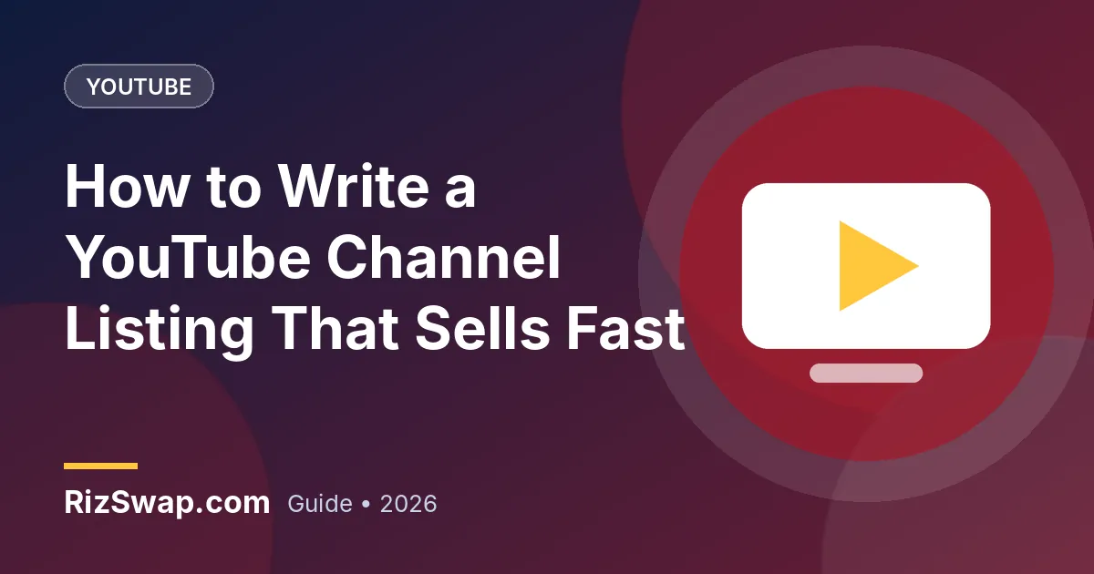 How to Write a YouTube Channel Listing That Sells Fast
