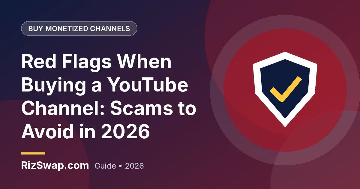 Red Flags When Buying a YouTube Channel: Scams to Avoid in 2026