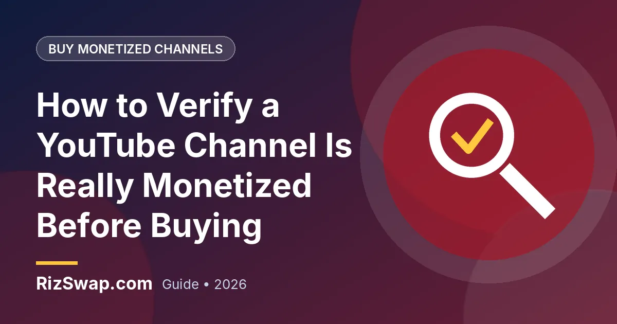 How to Verify a YouTube Channel Is Really Monetized Before Buying