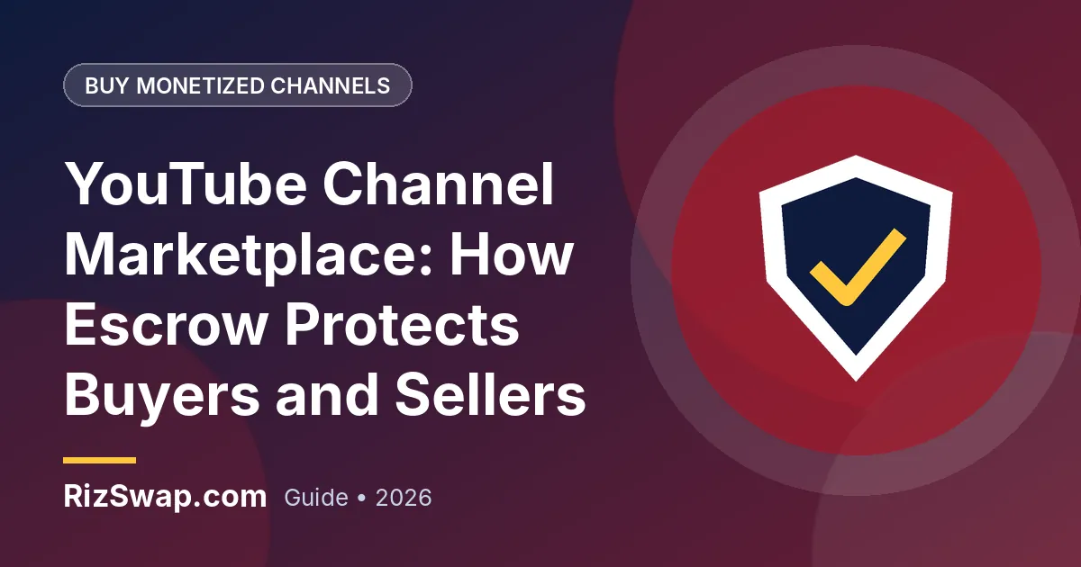 YouTube Channel Marketplace: How Escrow Protects Buyers and Sellers