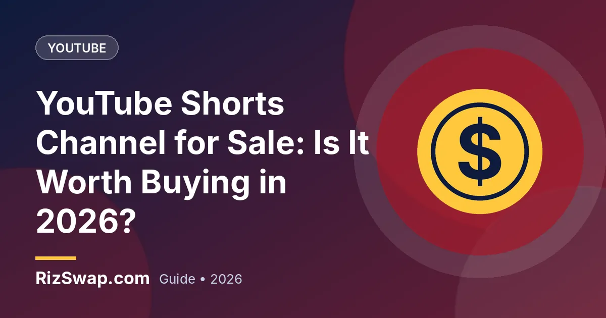 YouTube Shorts Channel for Sale: Is It Worth Buying in 2026?