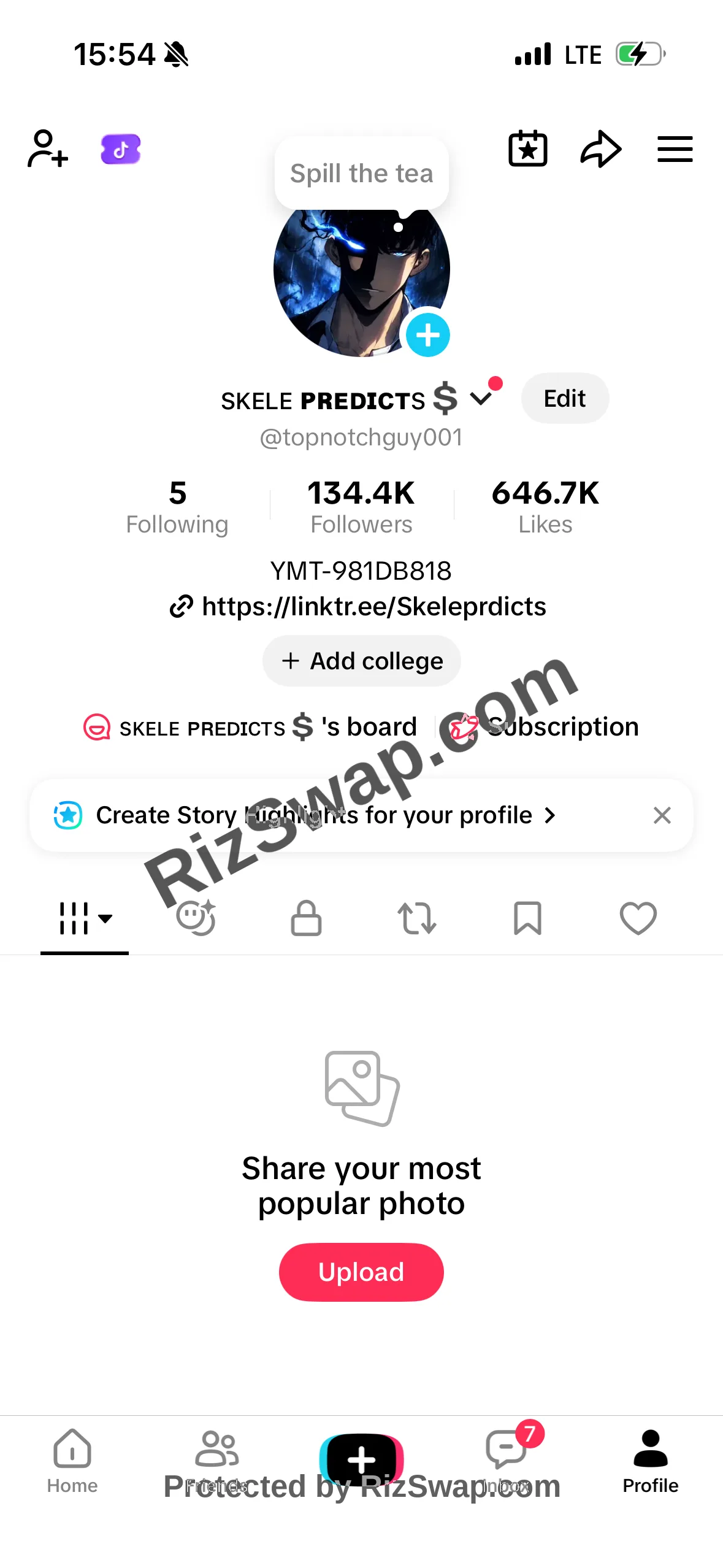 topnotchguy001 Tiktok Account Screenshot 1