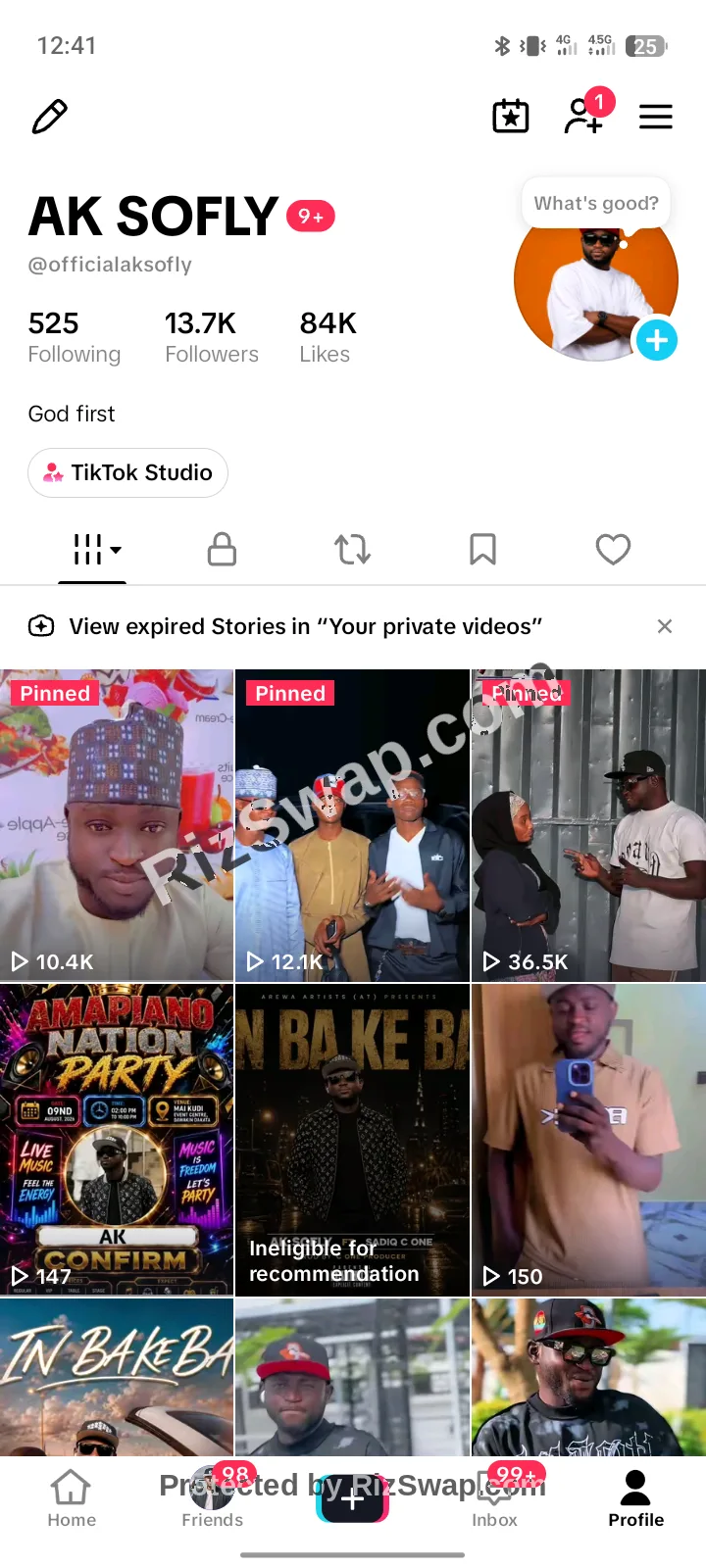 officialaksofly Tiktok Account Screenshot 2
