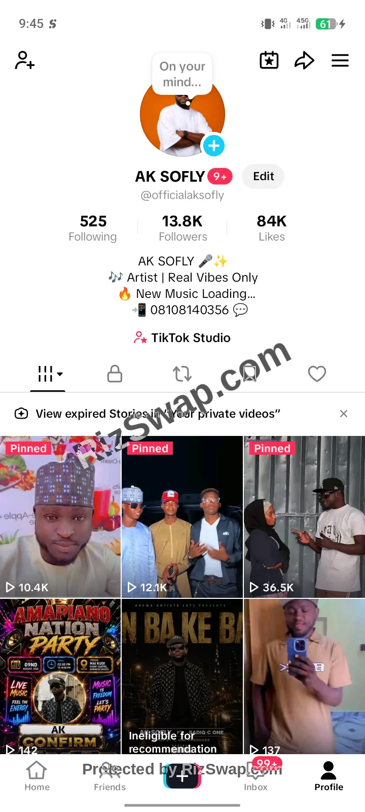 officialaksofly Tiktok Account Screenshot 1
