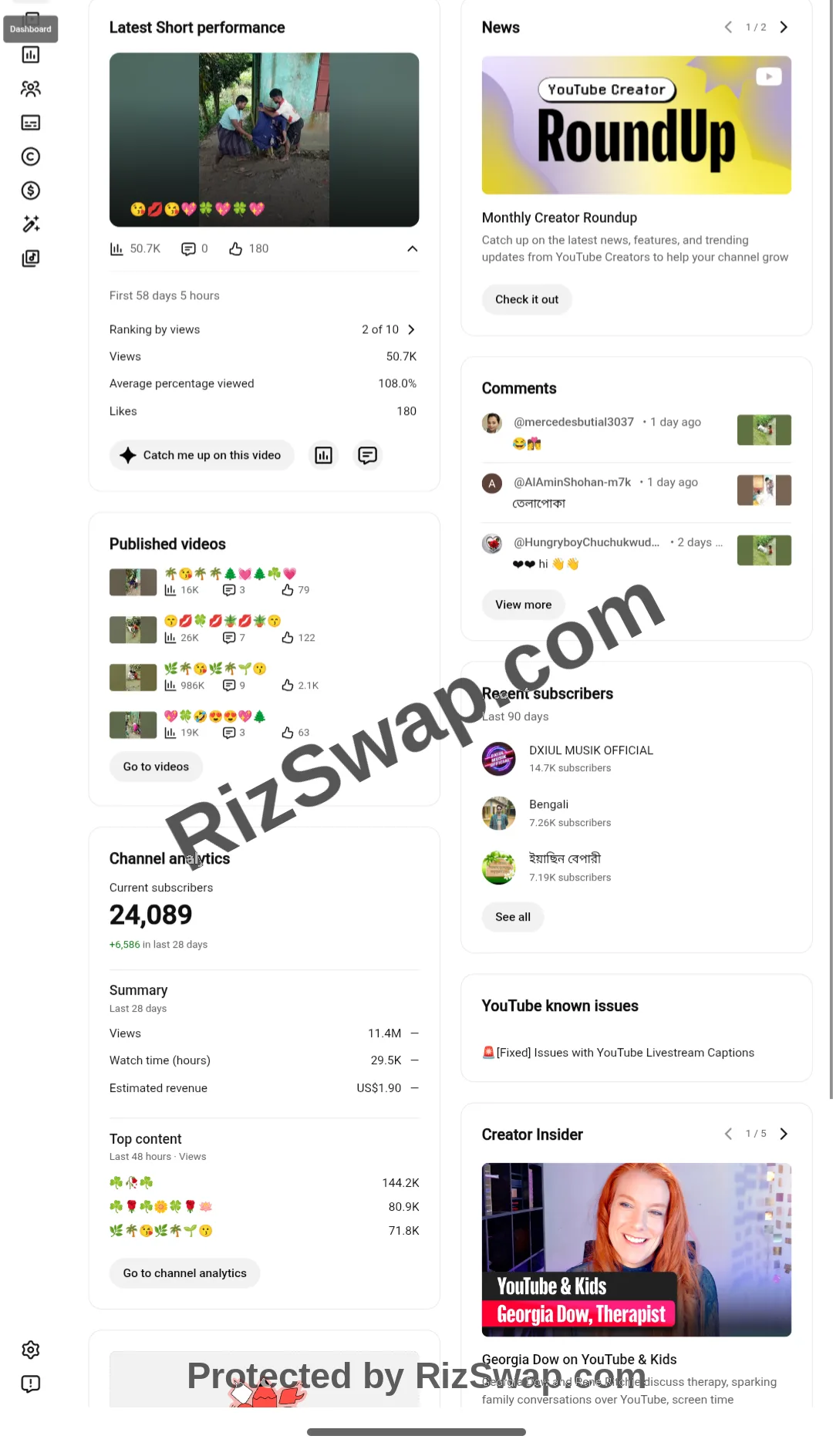 Priyanka Biswas Youtube Account Screenshot 5