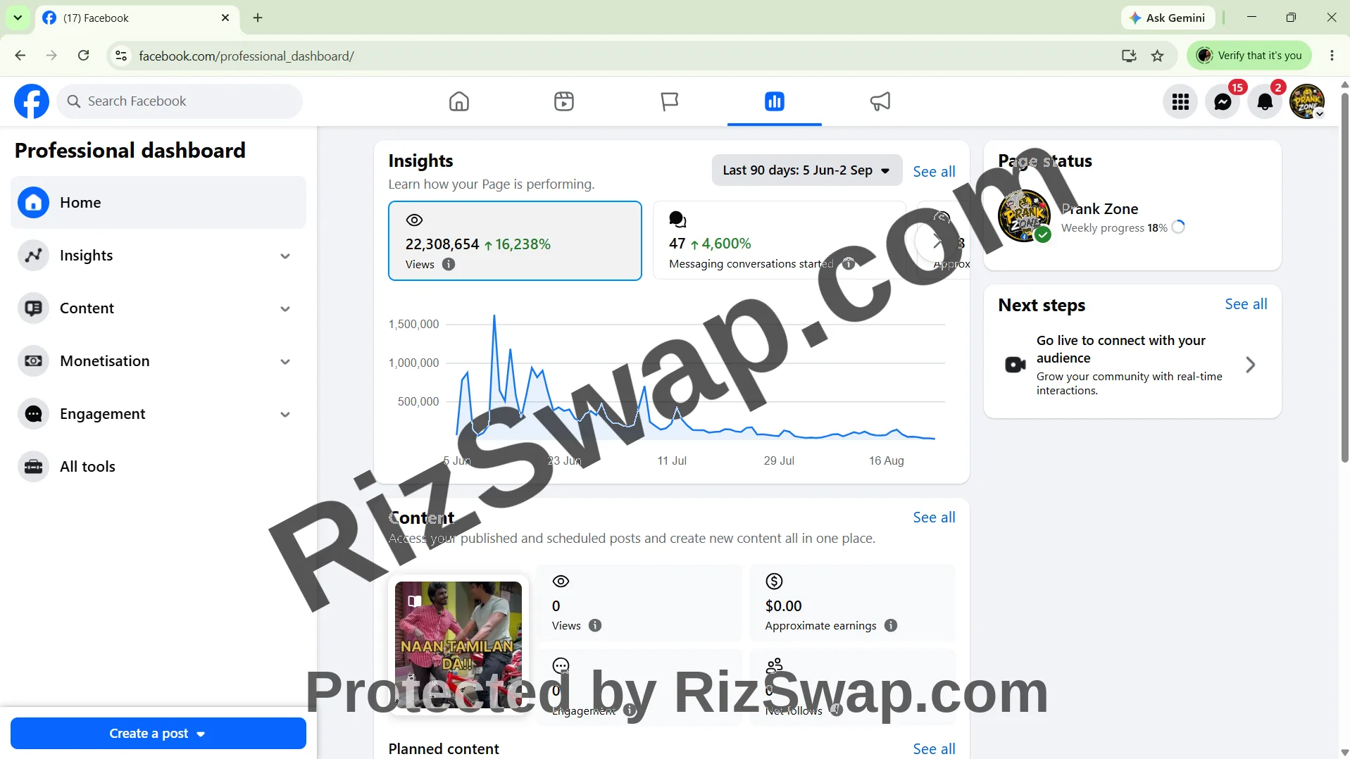 61590819440126 Facebook Account Screenshot 1