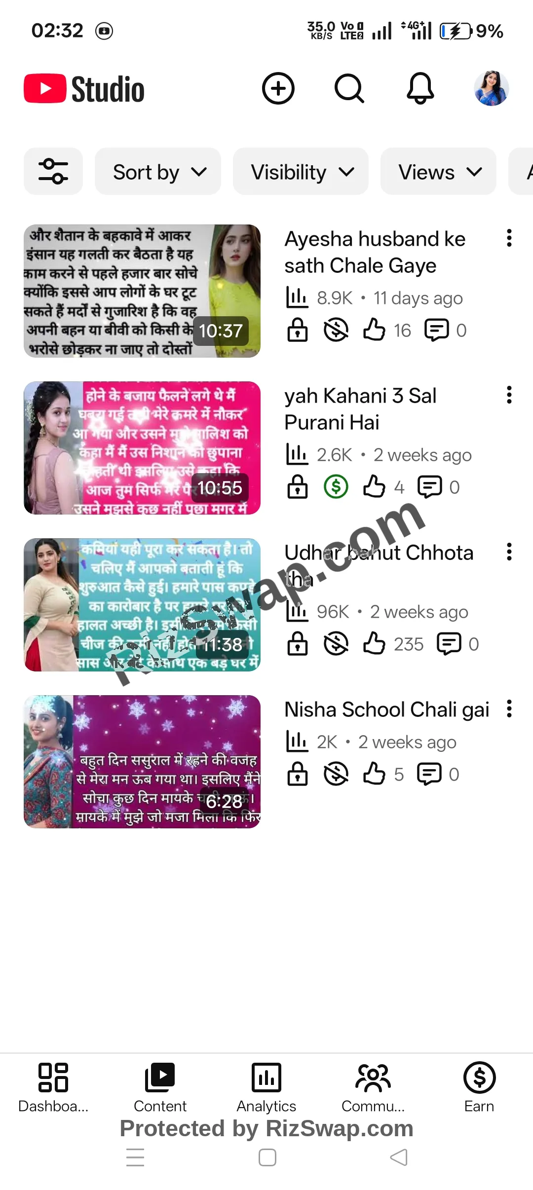Noor Girl Youtube Account Screenshot 3