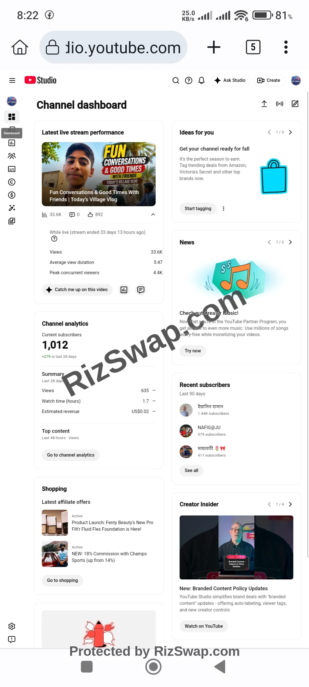 ryllymero Youtube Account Screenshot 1
