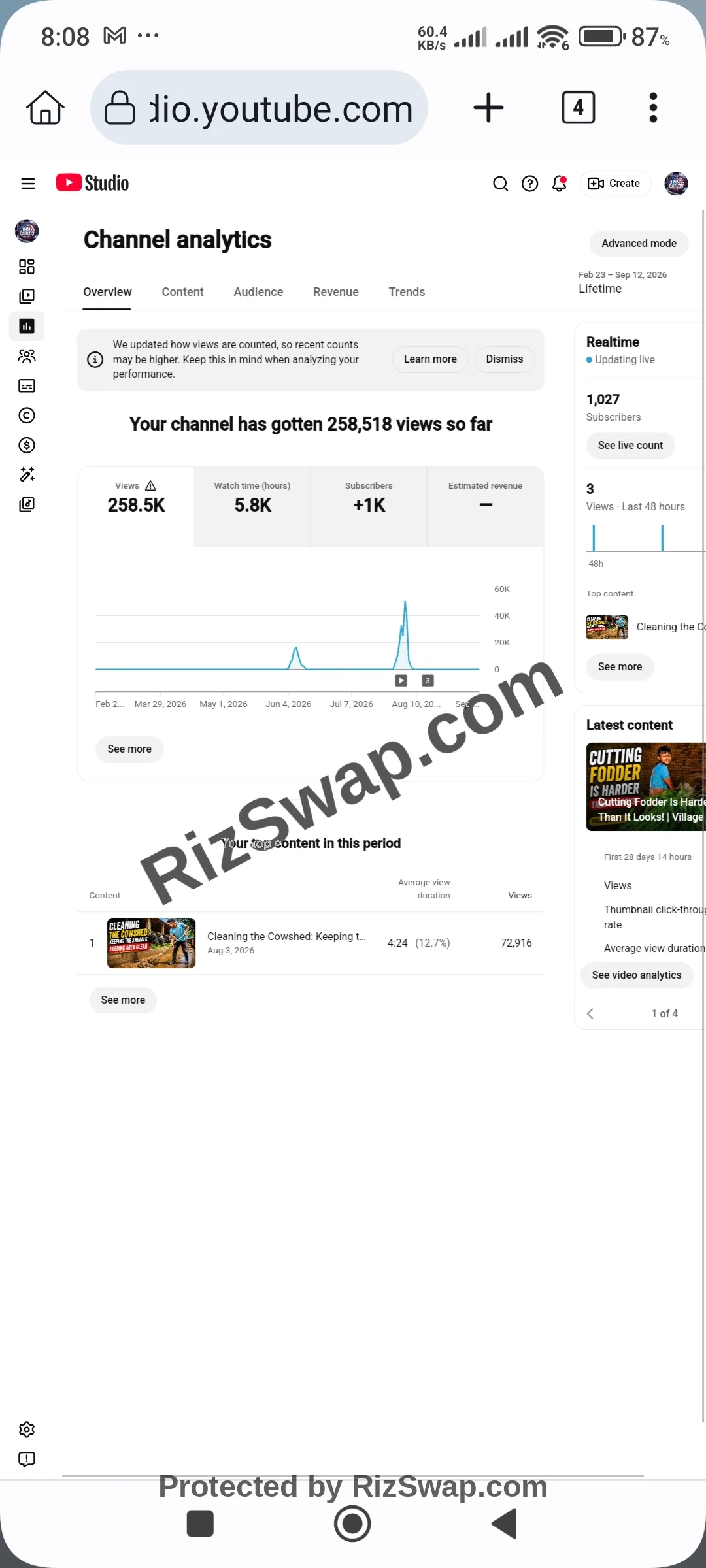 Jimmy Carlos Youtube Account Screenshot 2