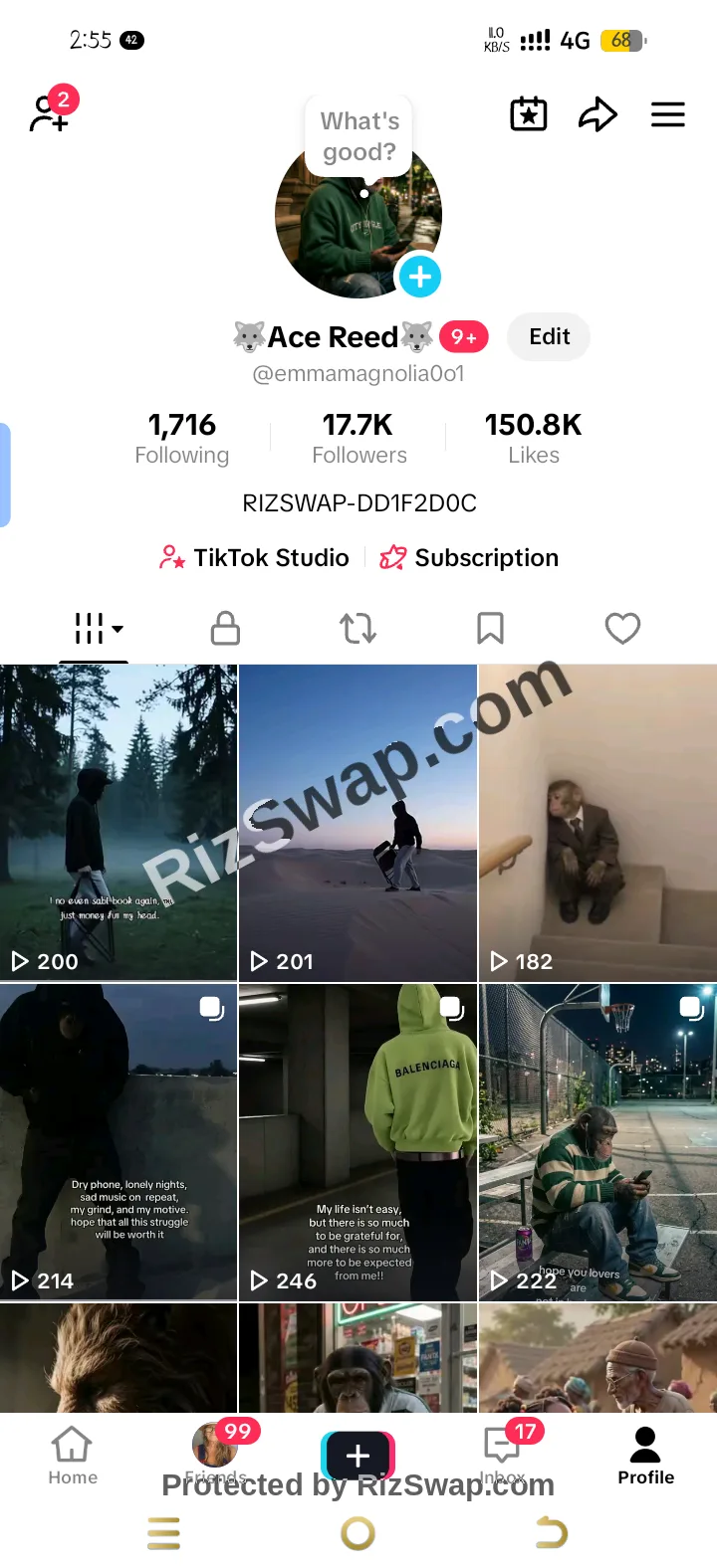 🐺Ace Reed🐺 Tiktok Account Screenshot 5