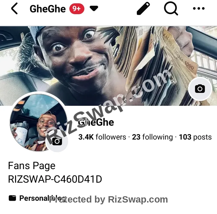 GheGhe | Lekki Facebook Account Screenshot 1