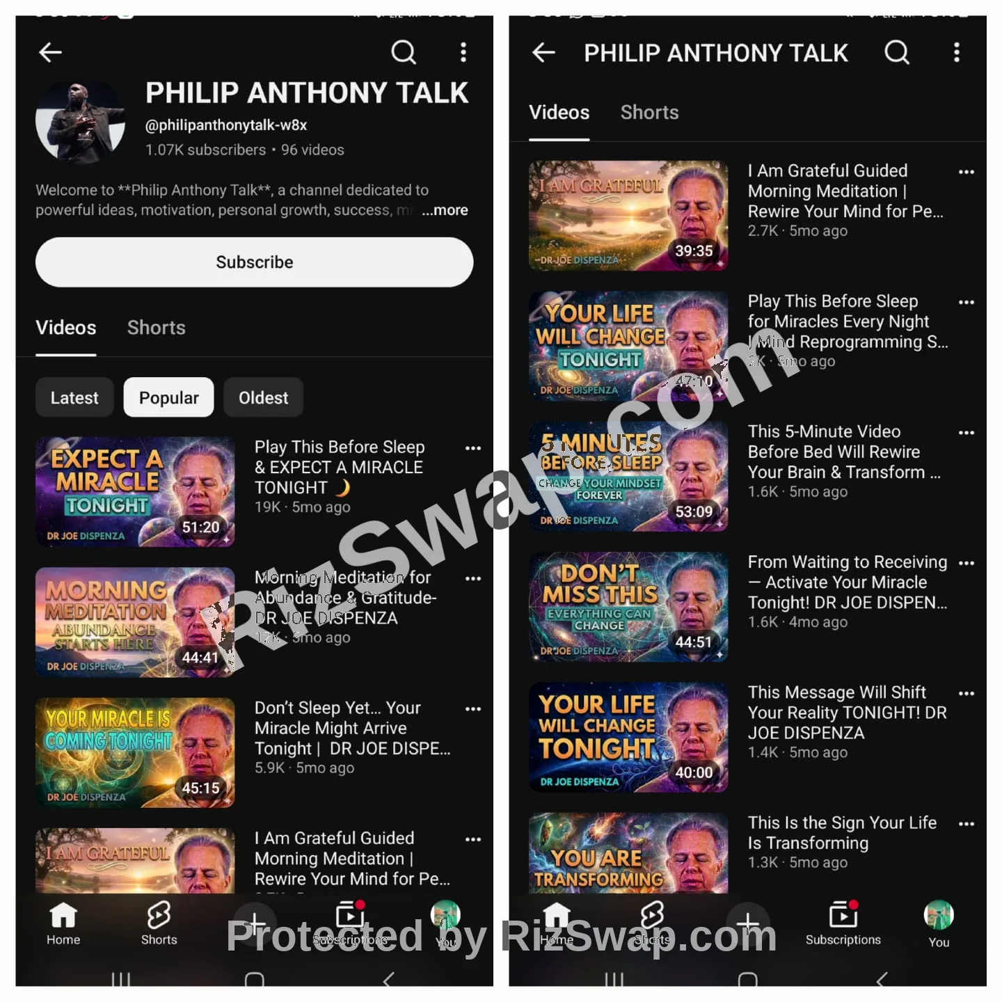 PHILIP ANTHONY TALK Youtube Account Screenshot 5