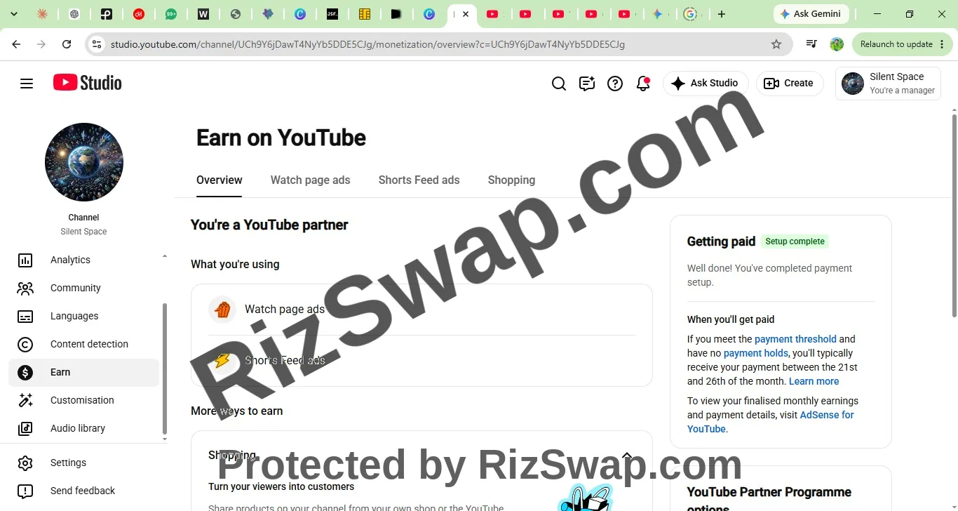Silent Space Youtube Account Screenshot 8