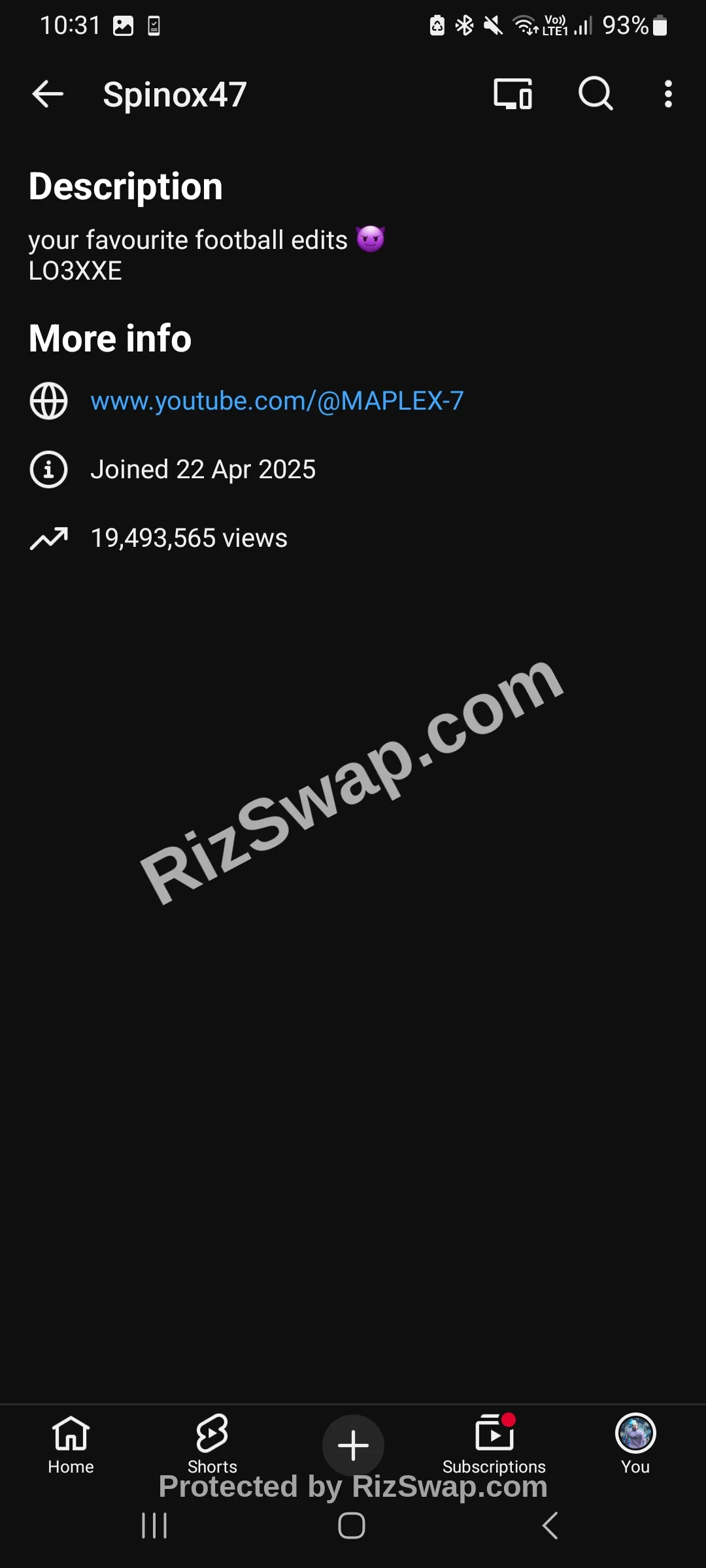 Spinox47 Youtube Account Screenshot 4
