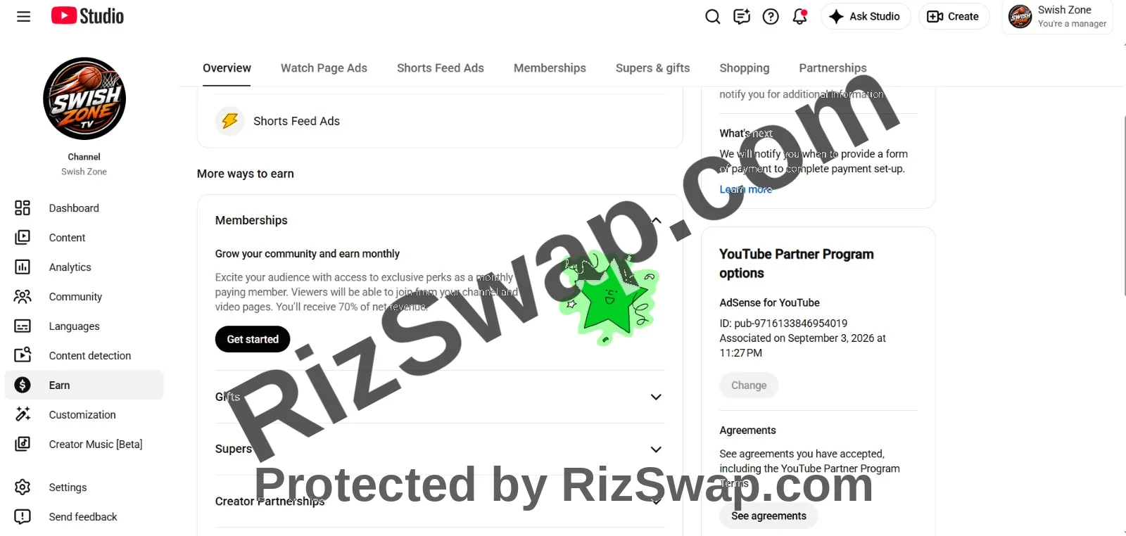 Swish Zone Youtube Account Screenshot 1