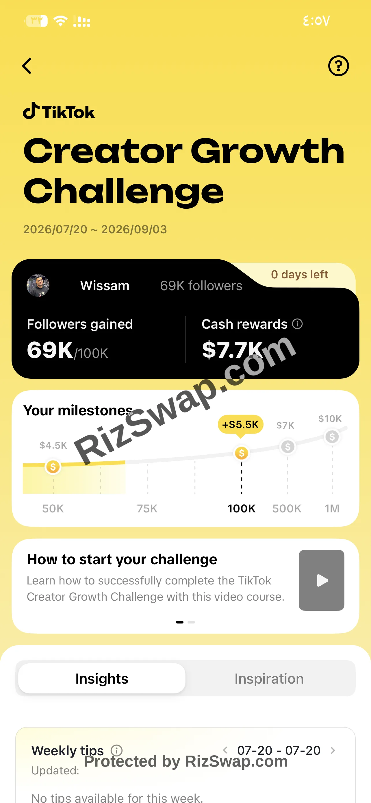Wissam TikTok Account Screenshot 2