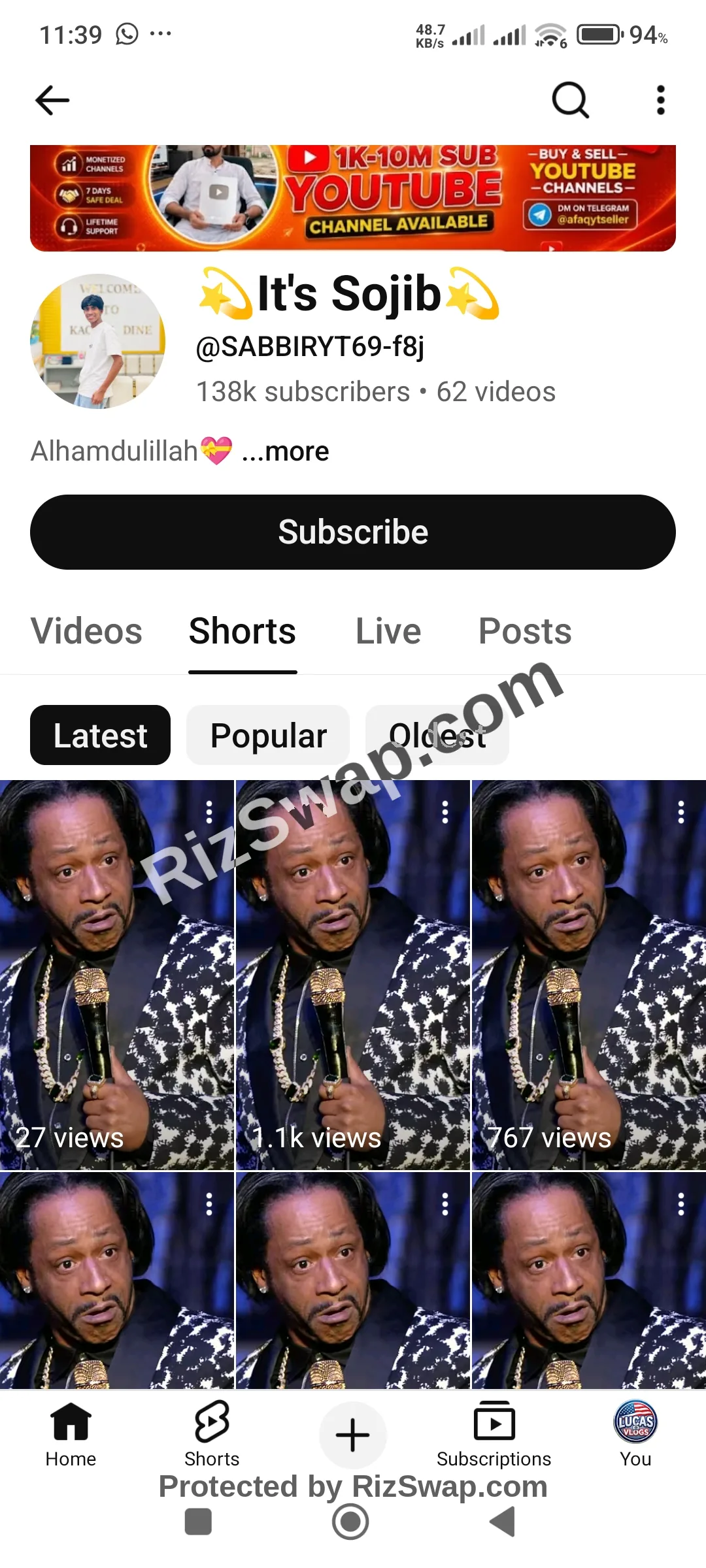 💫It's Sojib💫 YouTube Account Screenshot 1