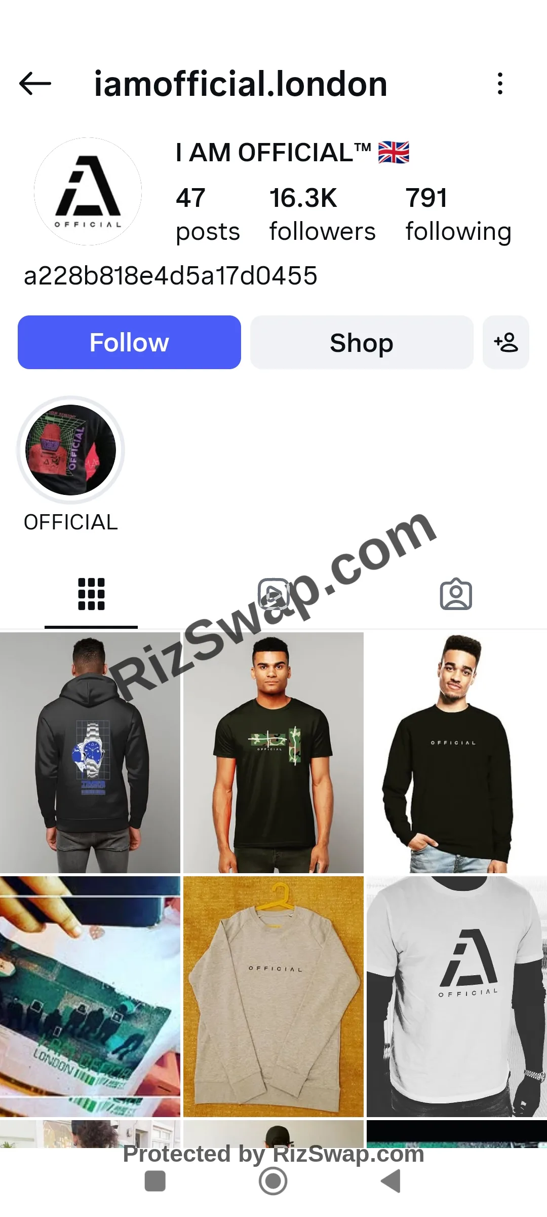 I AM OFFICIAL Instagram Account Screenshot 1
