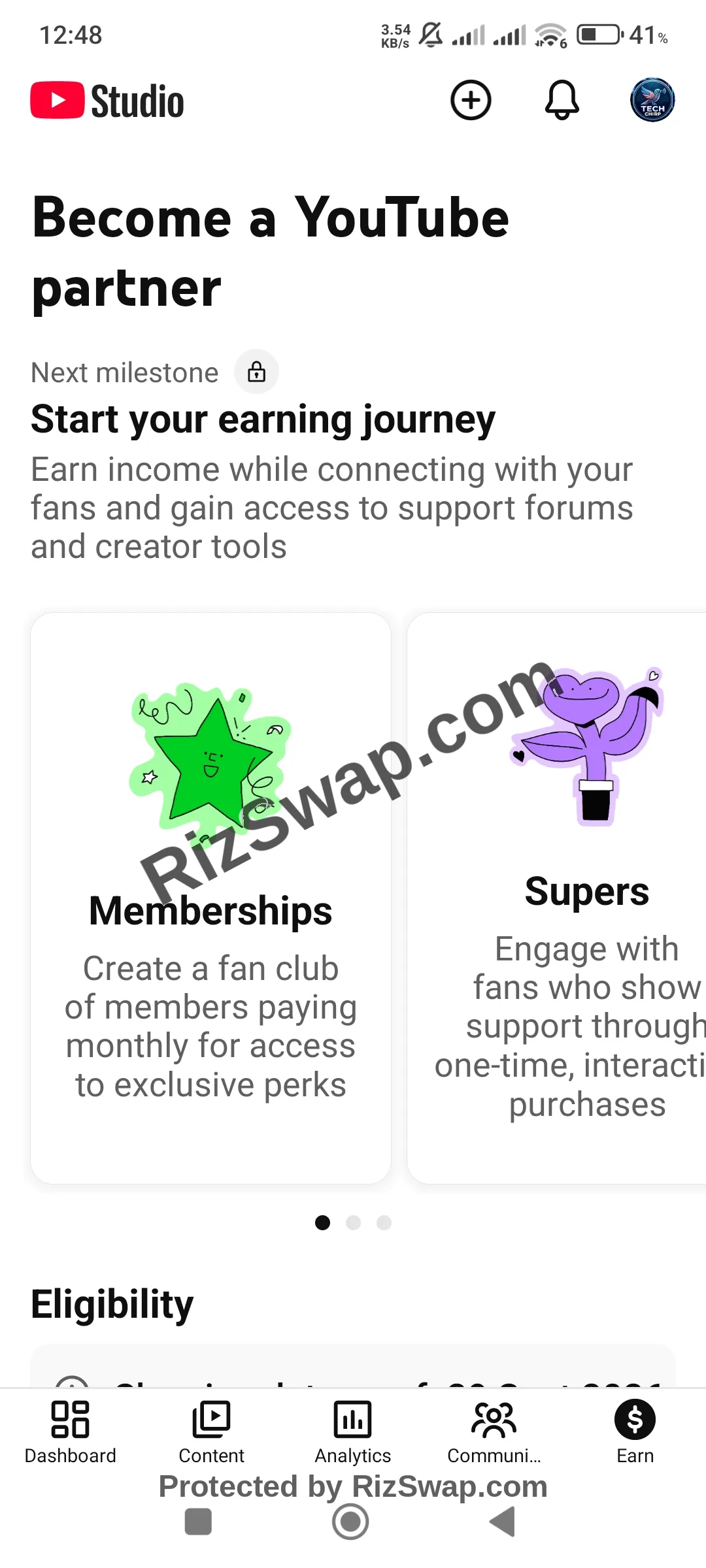 Tech Chirp YouTube Account Screenshot 2