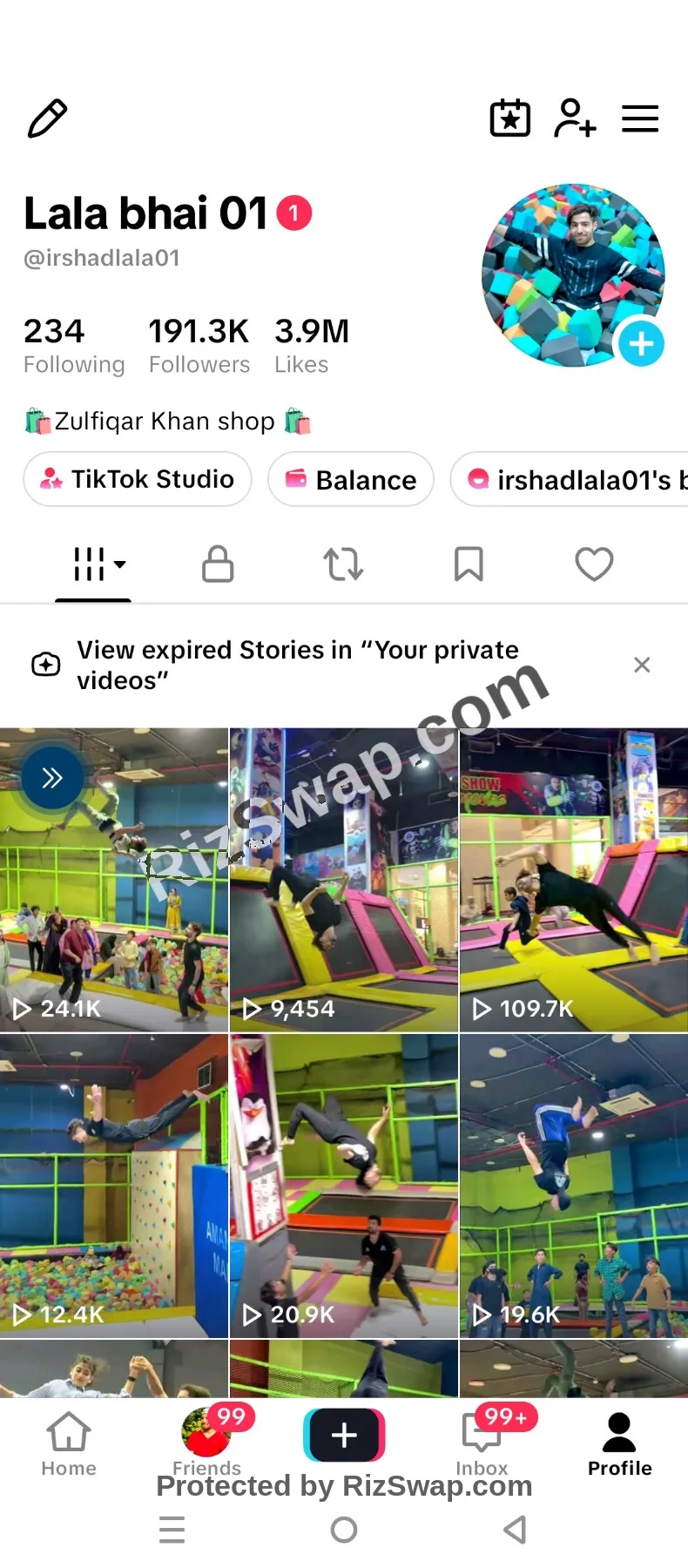 Lala bhai 01 TikTok Account Screenshot 1