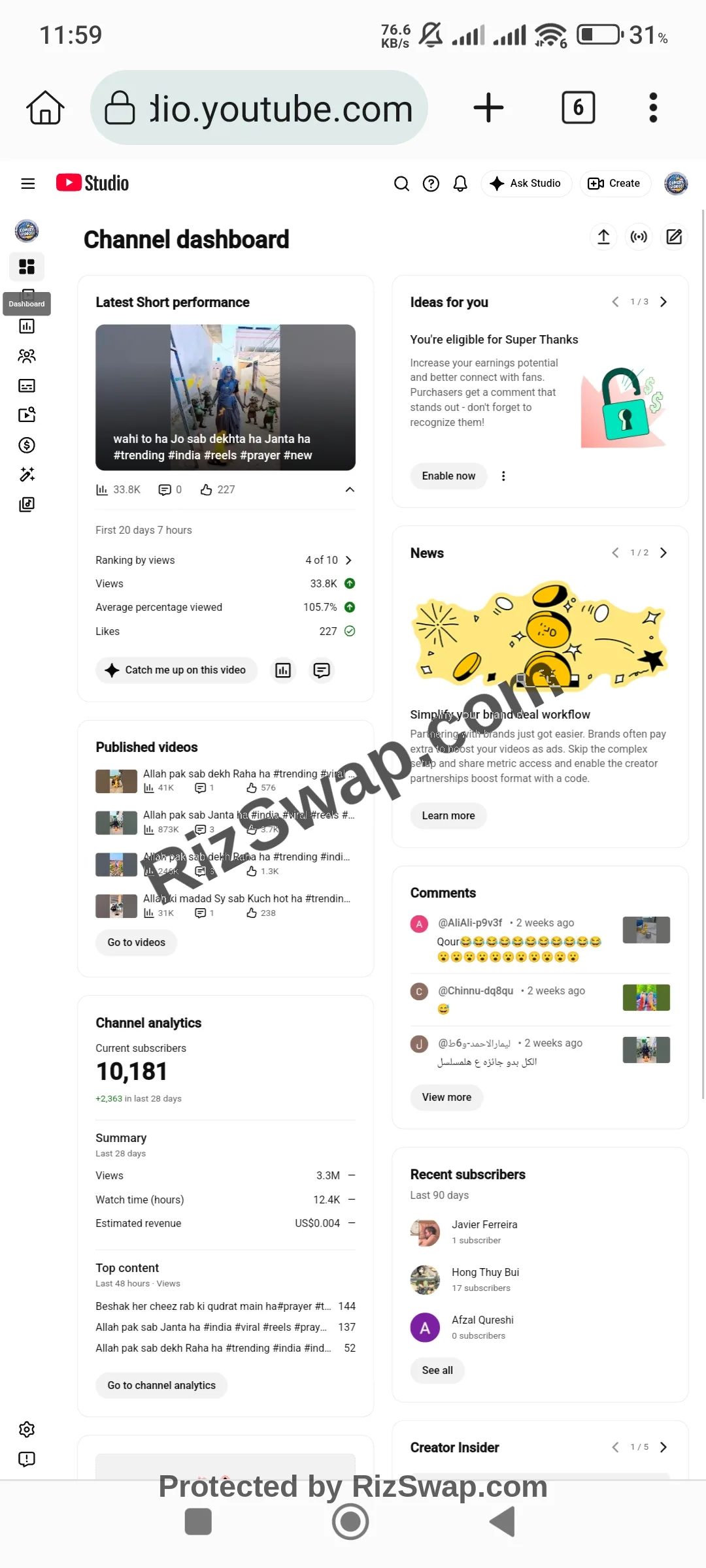 Connect to islam YouTube Account Screenshot 3