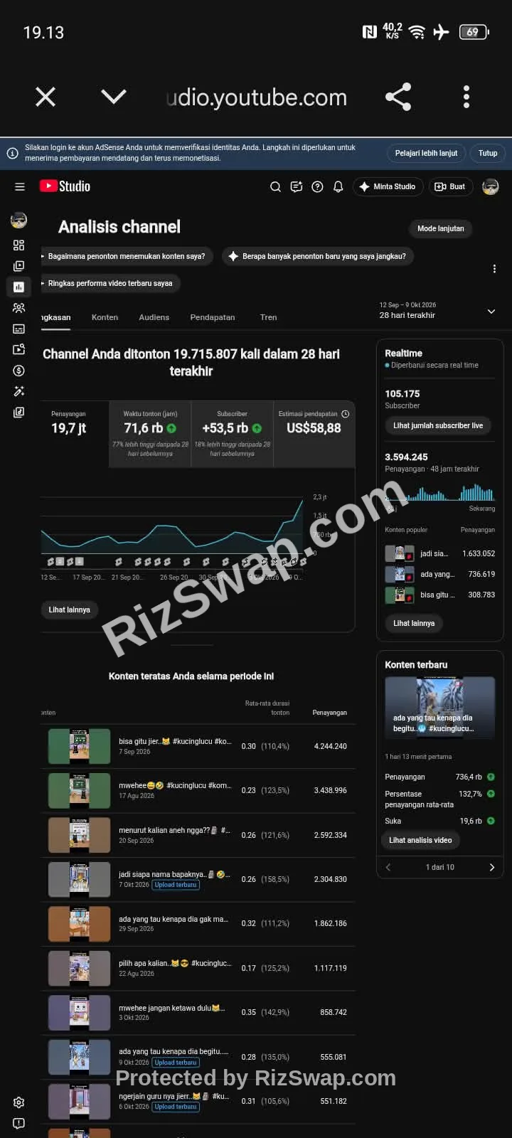 vluc zoyenn YouTube Account Screenshot 1