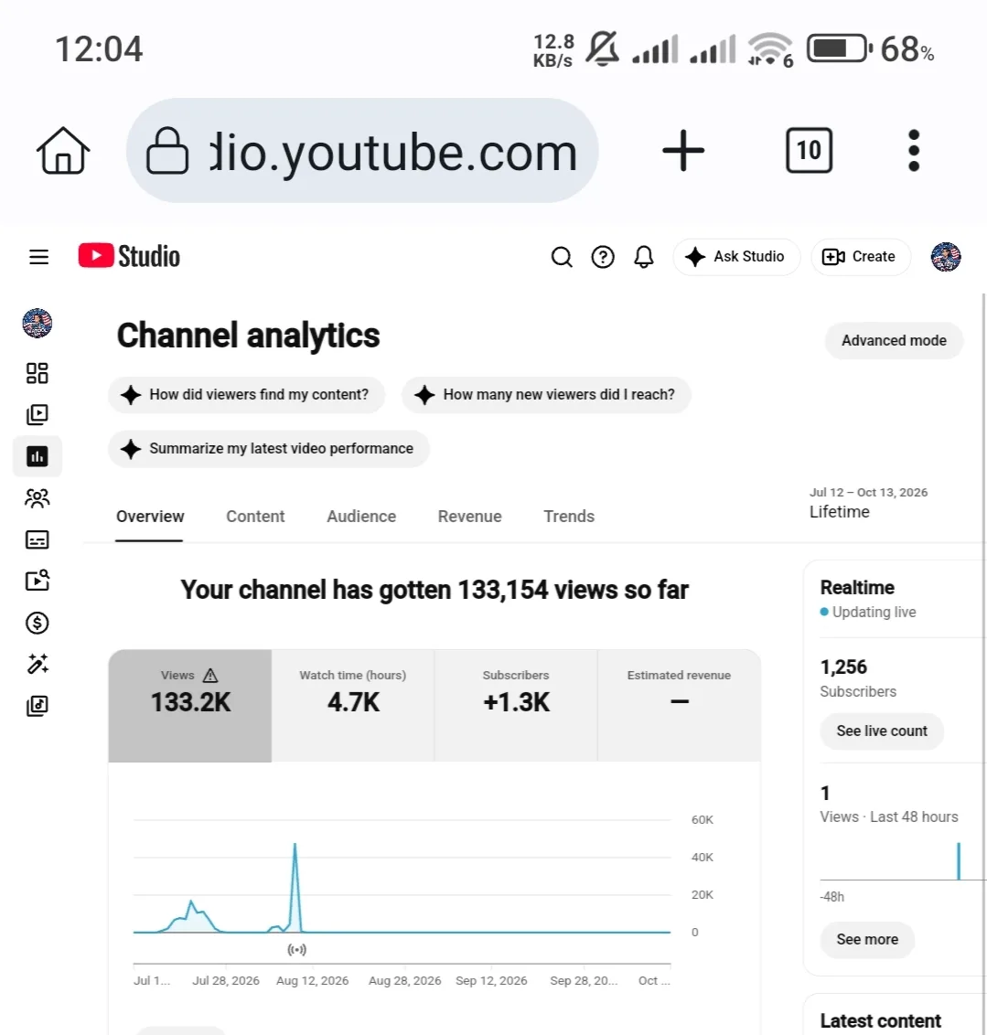 Batool Vlogs YouTube Account Screenshot 1