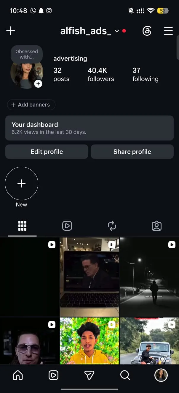 alfish_ads_ Instagram Account Screenshot 1