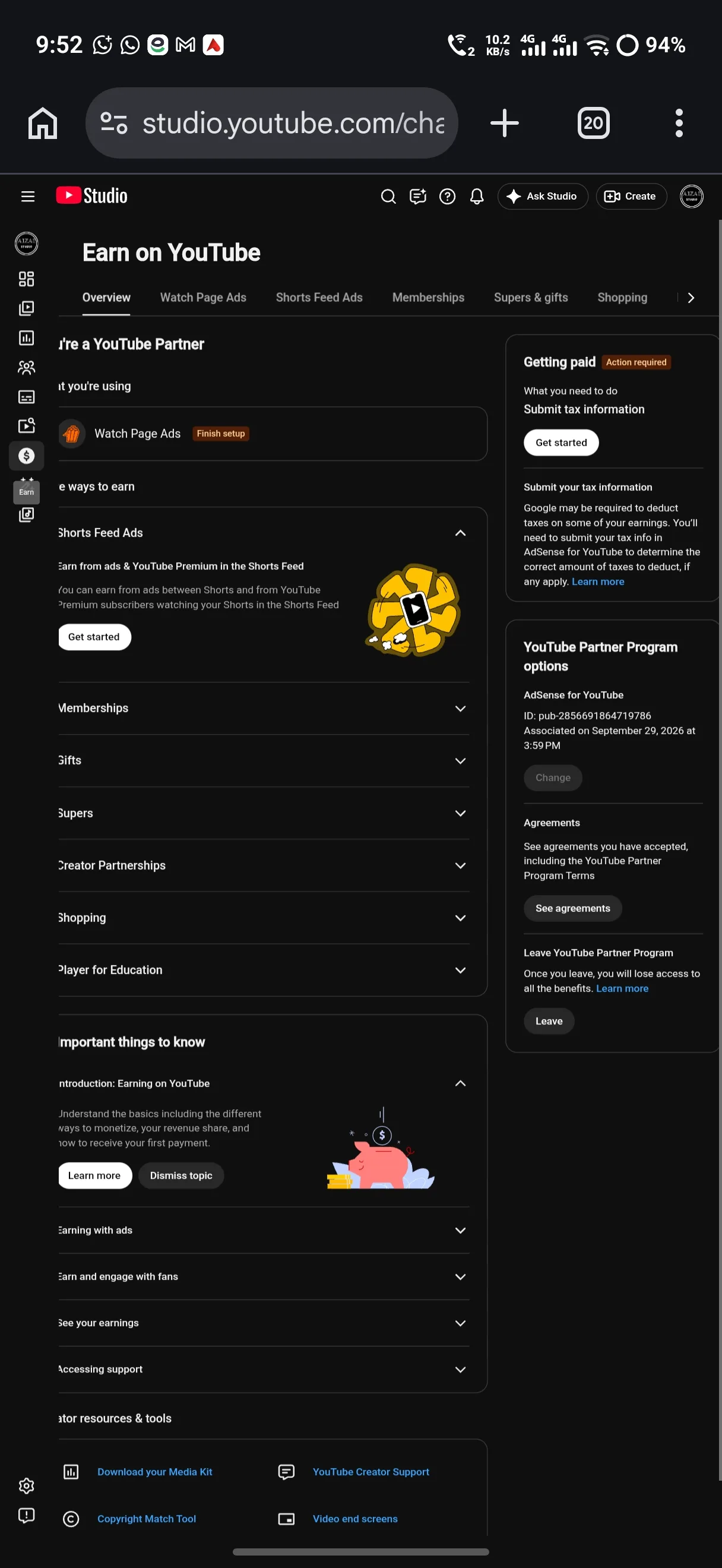 Aizal Studio YouTube Account Screenshot 1