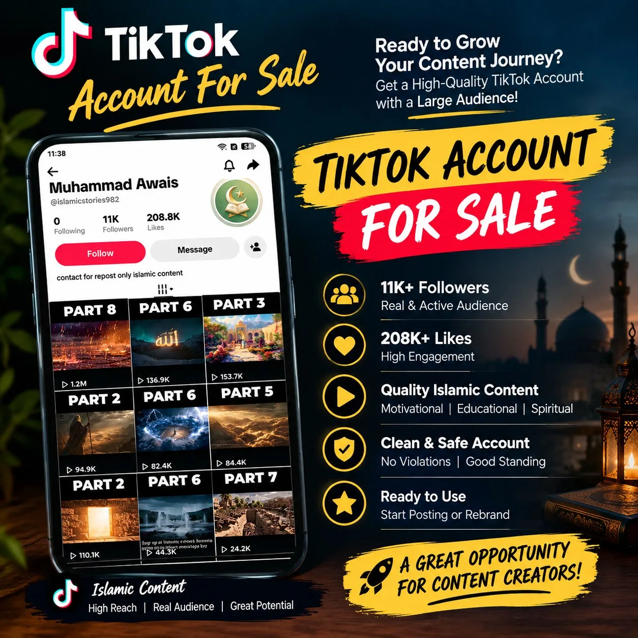 islamistories982 TikTok Account Screenshot 1
