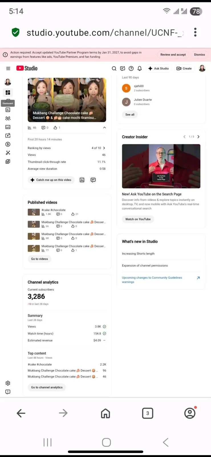 Meylling YouTube Account Screenshot 1