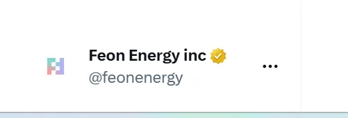 Feon Energy inc X (Twitter) Account Screenshot 1