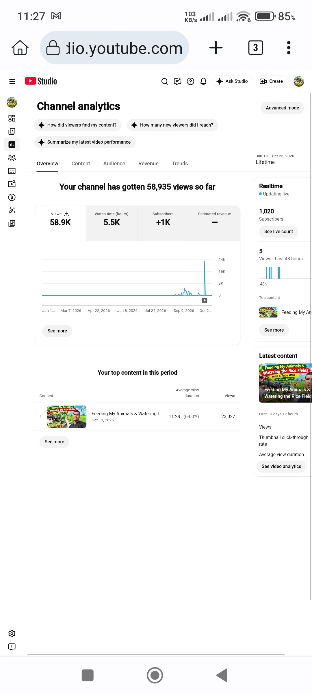 Hussanin ali Hussanin ali YouTube Account Screenshot 1