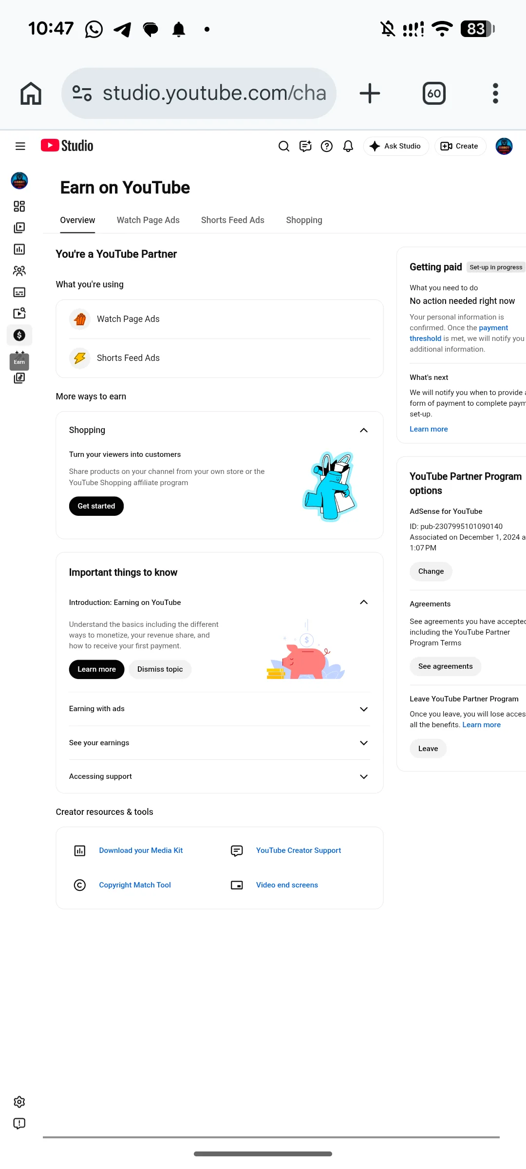 BISSOY BD YouTube Account Screenshot 1