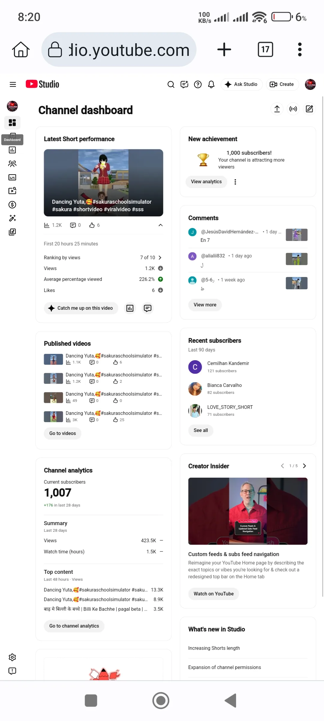 Sakura centr YouTube Account Screenshot 2