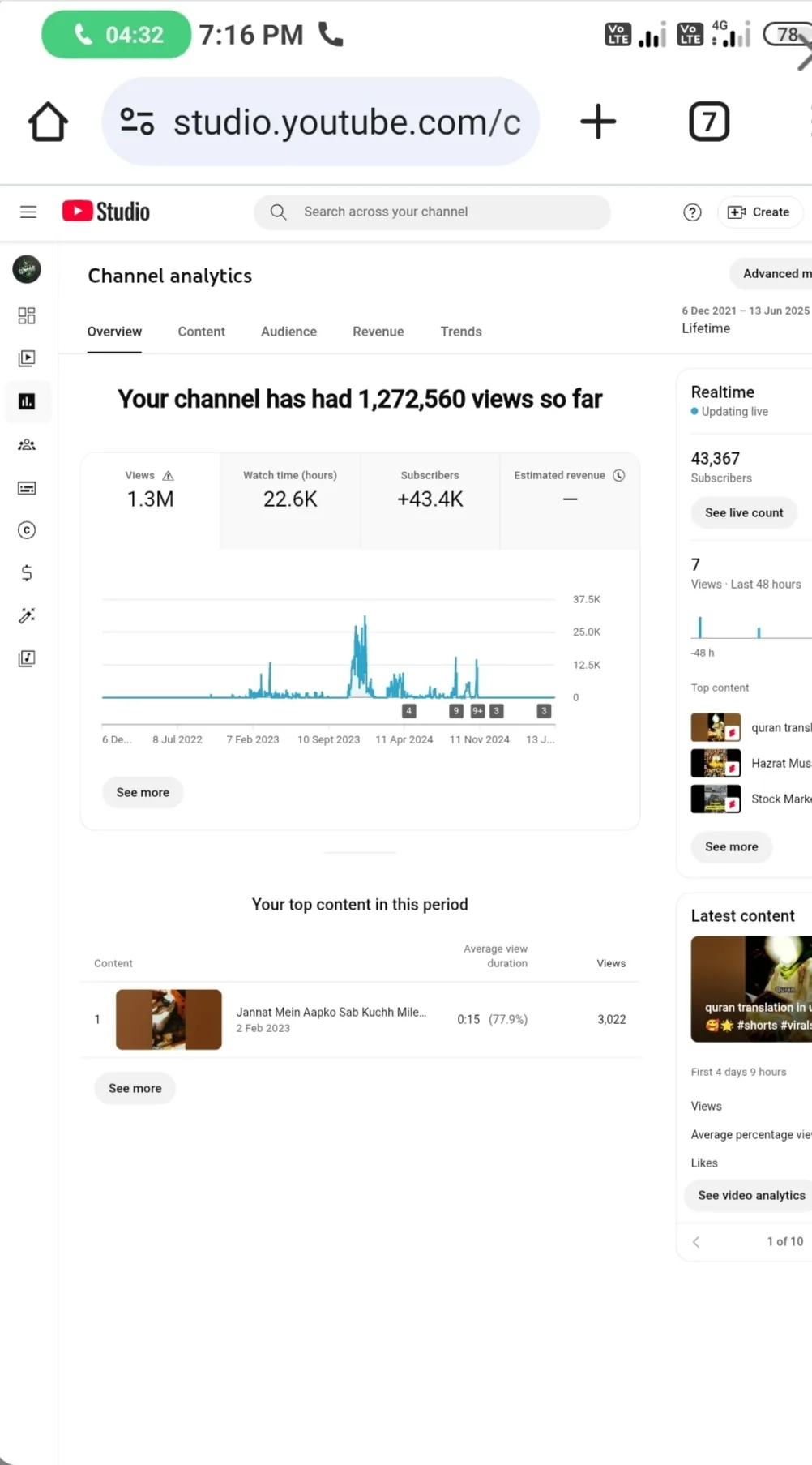 Mohd Umar YouTube Account Screenshot 2