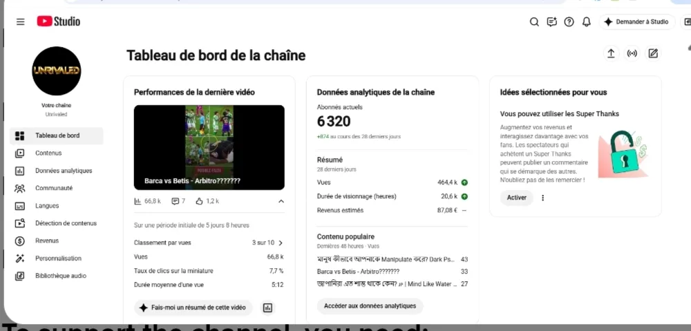 Unrivaled Foot YouTube Account Screenshot 4