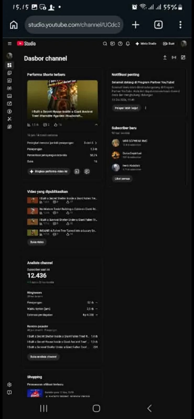 A.R VIBES YouTube Account Screenshot 2