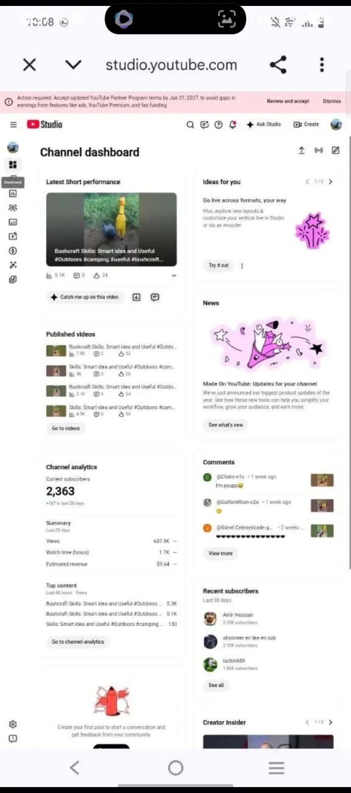 Rith Trap YouTube Account Screenshot 1