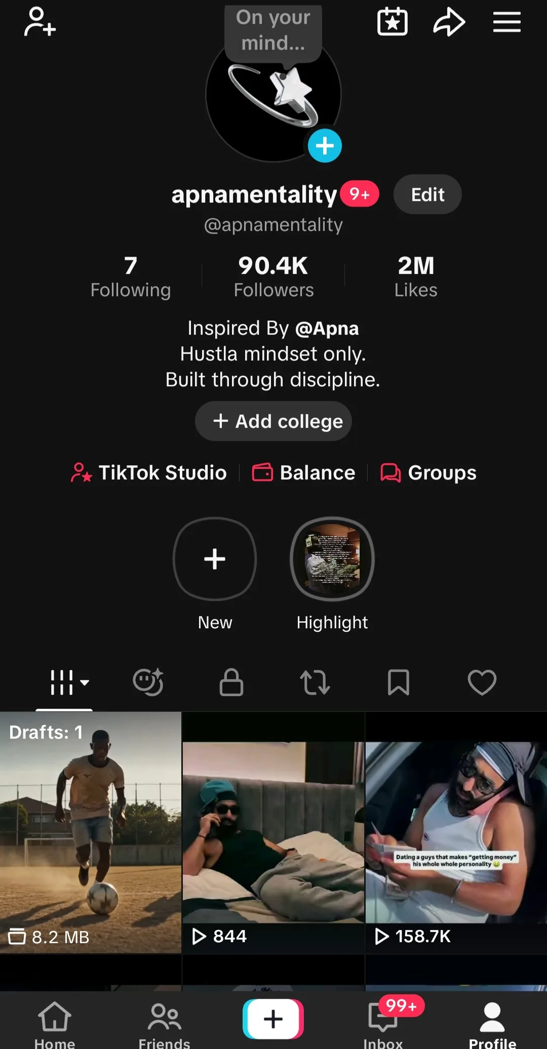 apnamentality Tiktok Account Screenshot 1